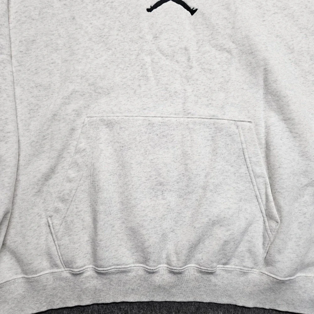 Jordan Hoodie Mens 2XL Grey Jumpman Embroidered Fleece Pullover IB9097-051